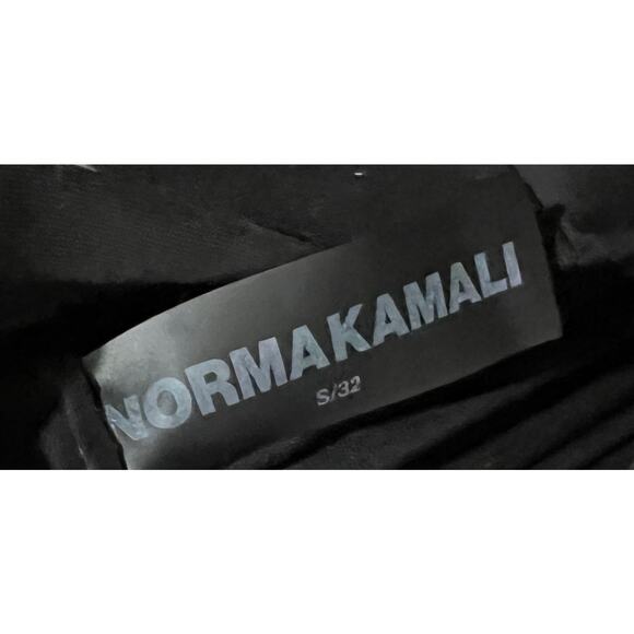 Norma Kamali Women’s Wide-Leg Elephant Dress Pants Black Pull On Stretch Knit S - Picture 12 of 13